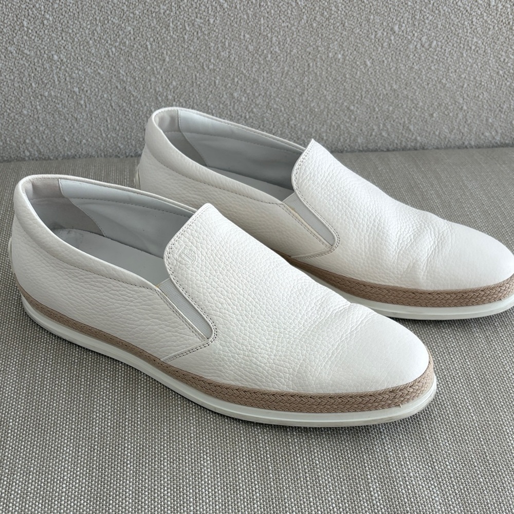Tod’s White Slip-On Men's Shoes
